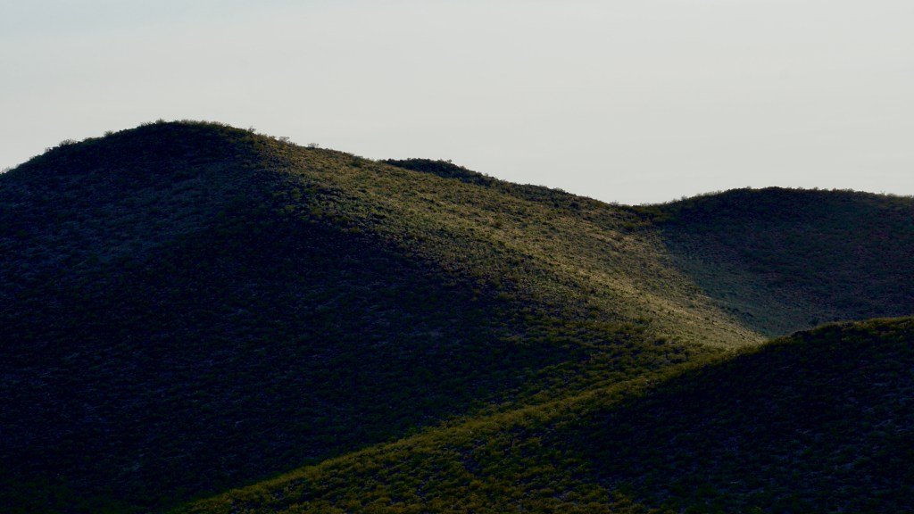 Desert hills at sunrise